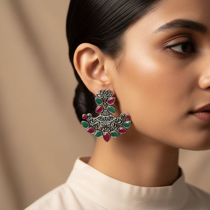 Shimmer and shine dangler earrings (Multicolored)