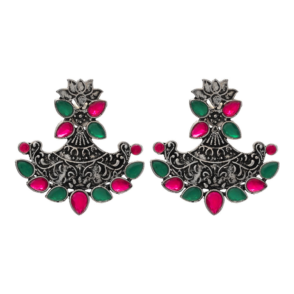 Shimmer and shine dangler earrings (Multicolored)