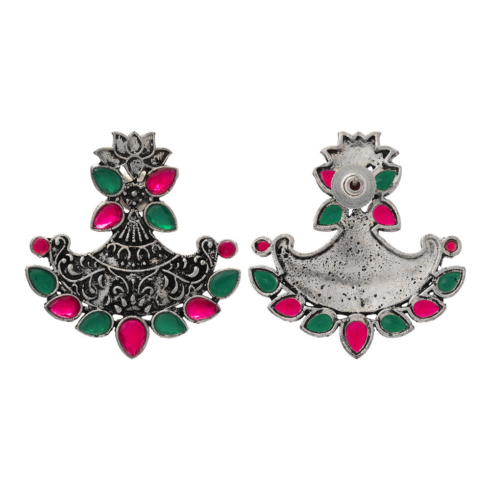 Shimmer and shine dangler earrings (Multicolored)