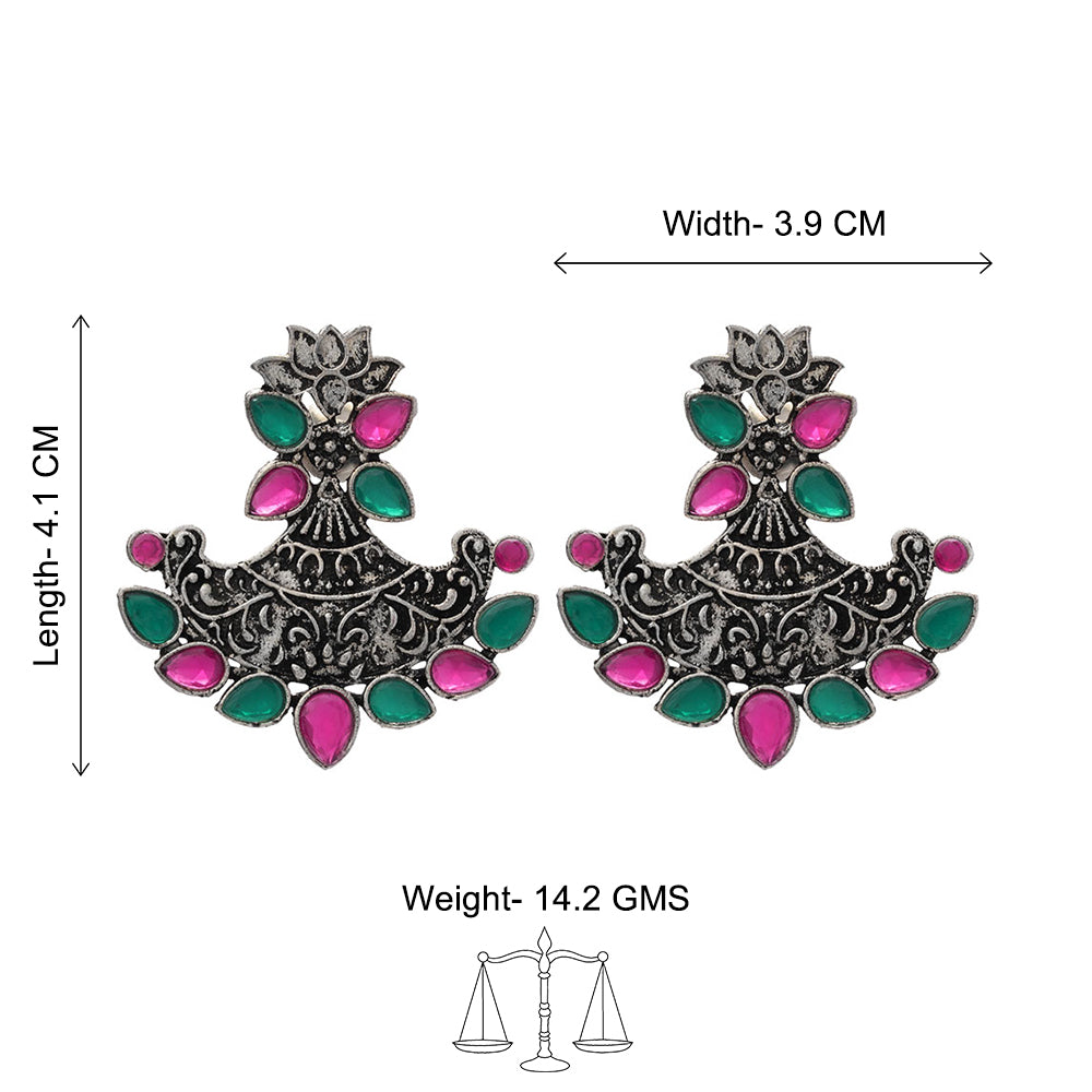 Shimmer and shine dangler earrings (Multicolored)