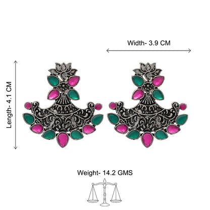 Shimmer and shine dangler earrings (Multicolored)