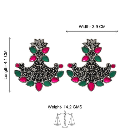 Shimmer and shine dangler earrings (Multicolored)