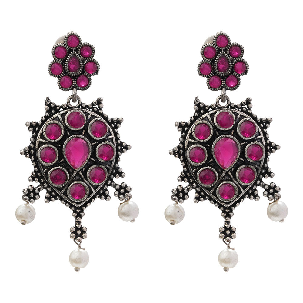 Drop Radiance dangler earrings (Red)