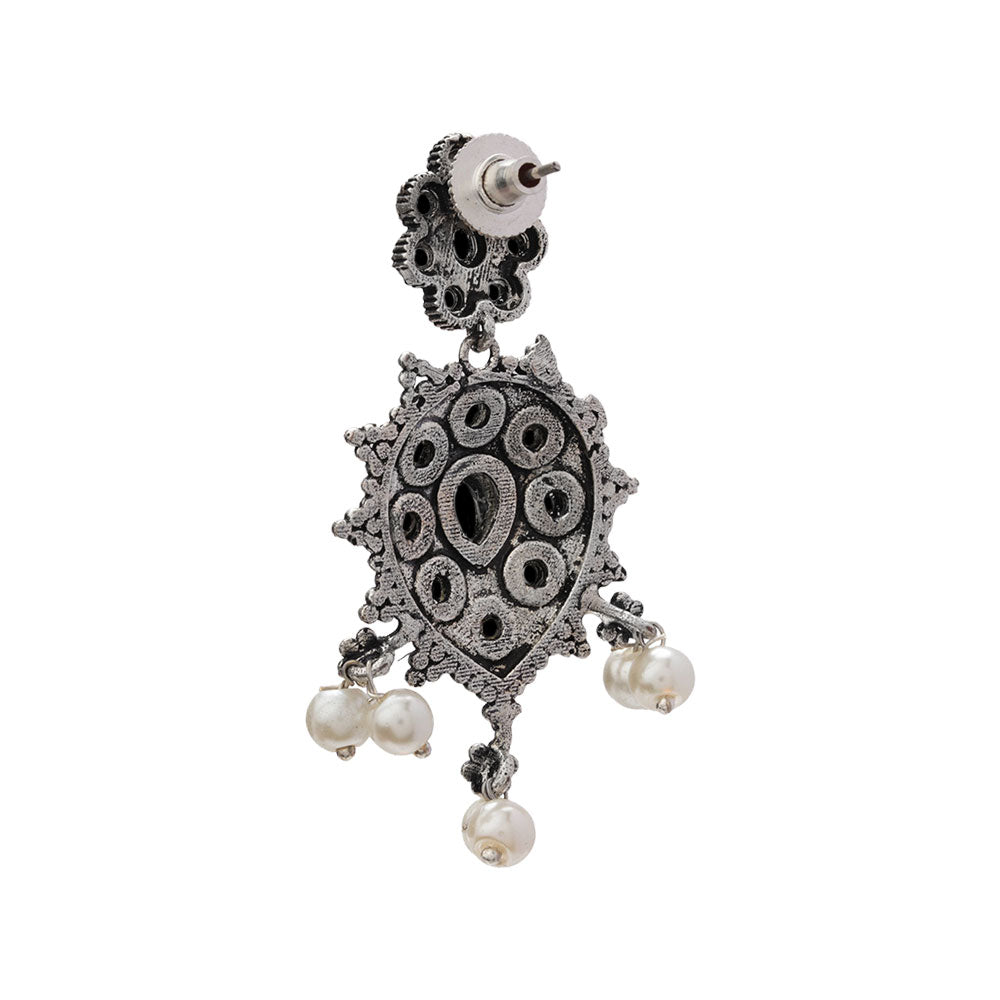 Drop Radiance dangler earrings (Black)