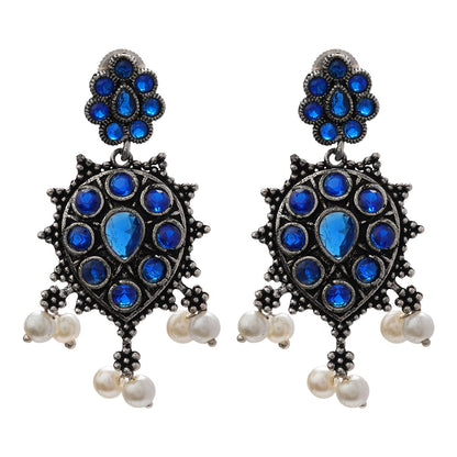 Drop Radiance dangler earrings (Blue)