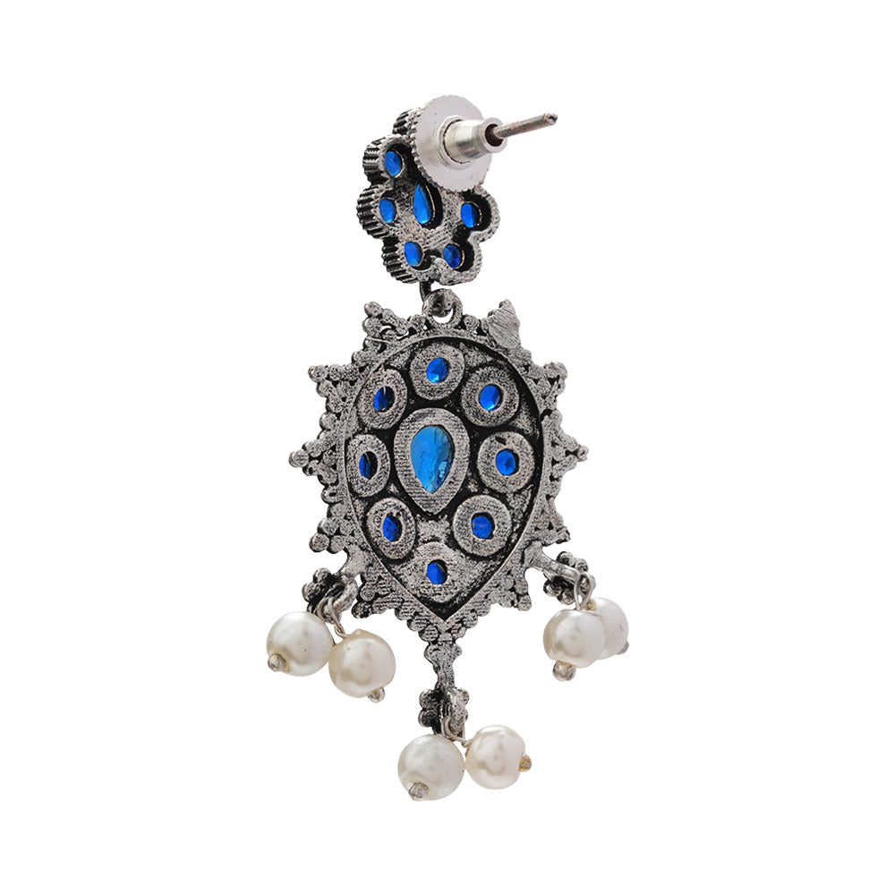 Drop Radiance dangler earrings (Blue)