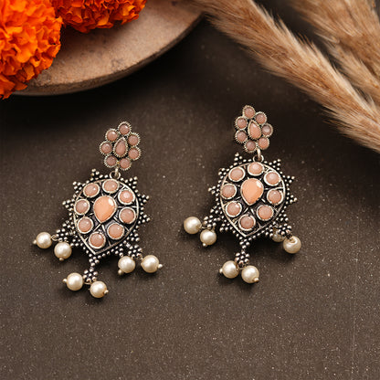 Drop Radiance dangler earrings (Light Orange)