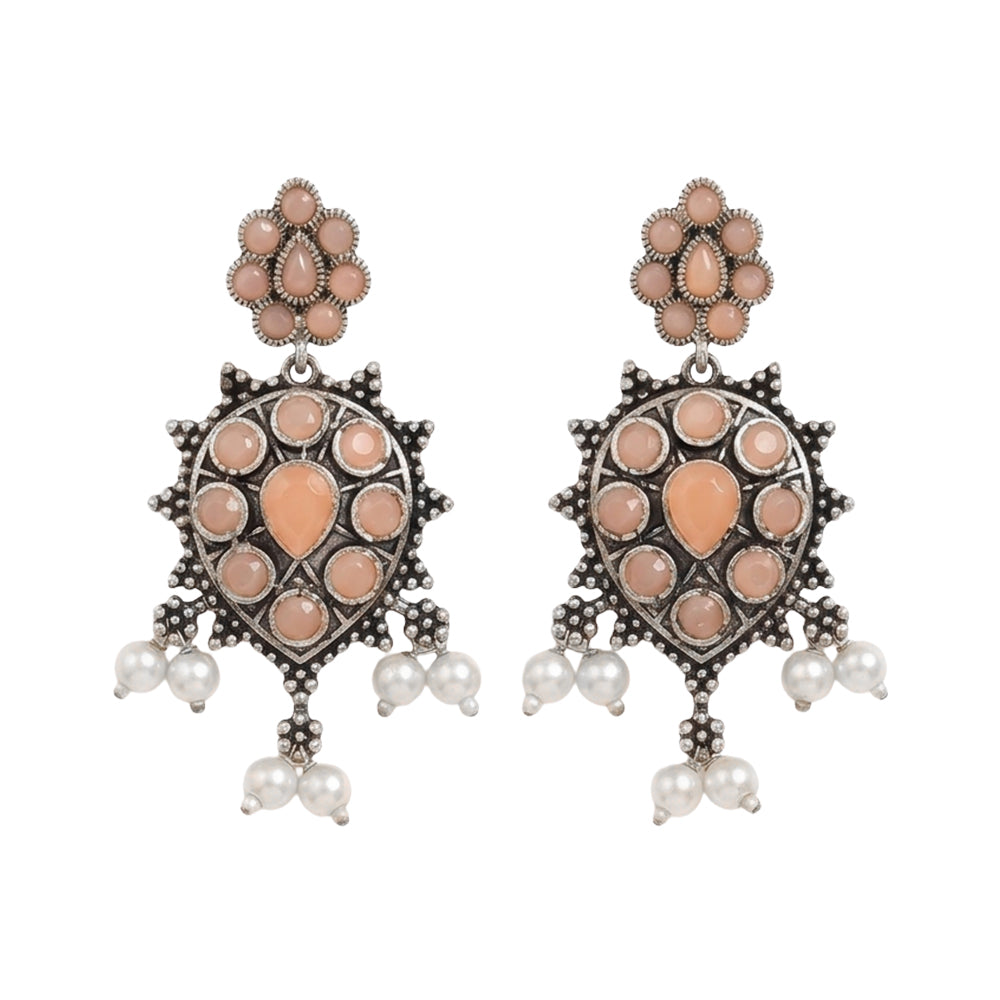 Drop Radiance dangler earrings (Light Orange)