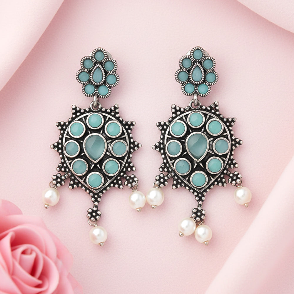 Drop Radiance dangler earrings (Mint)