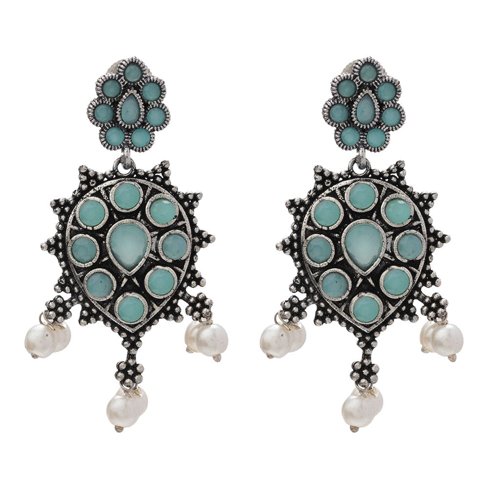 Drop Radiance dangler earrings (Mint)
