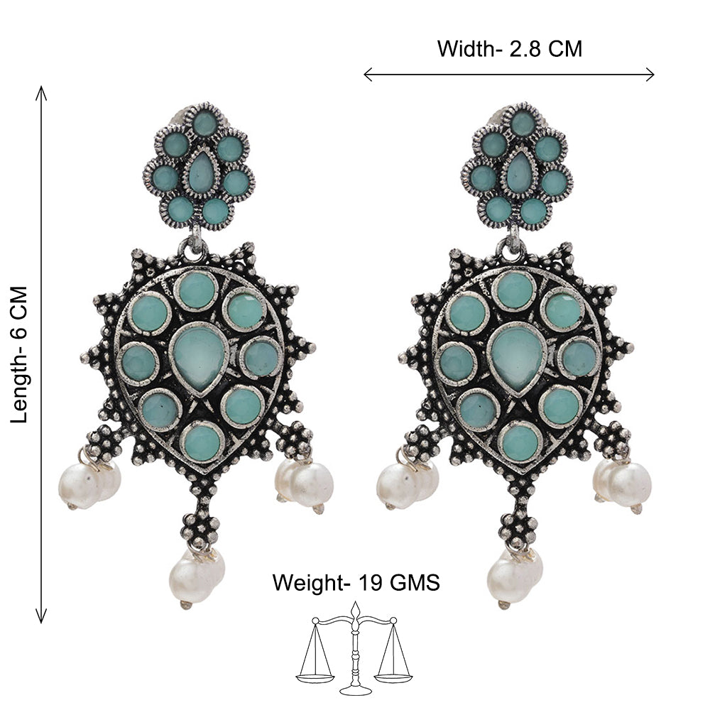 Drop Radiance dangler earrings (Mint)