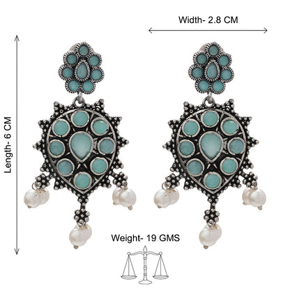 Drop Radiance dangler earrings (Mint)