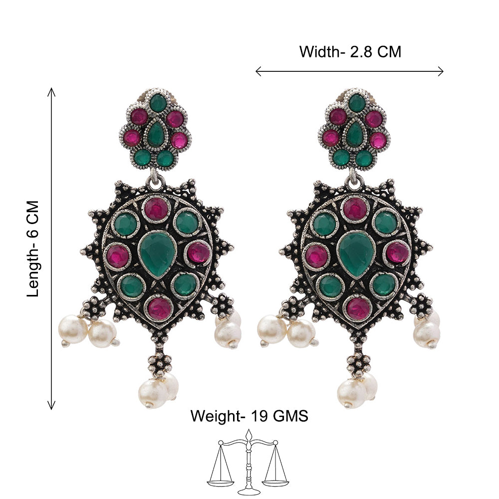 Drop Radiance dangler earrings (Multicolored)