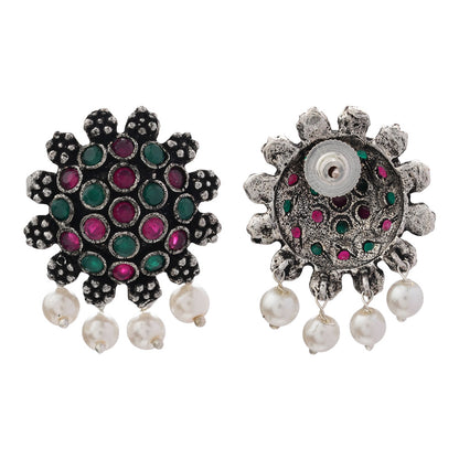 Stone Dome stud earrings (Multicolored)
