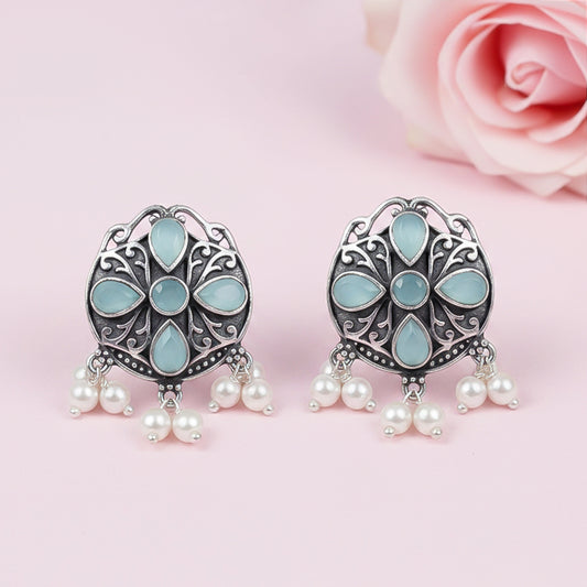 Gem Globe stud earrings (Mint)