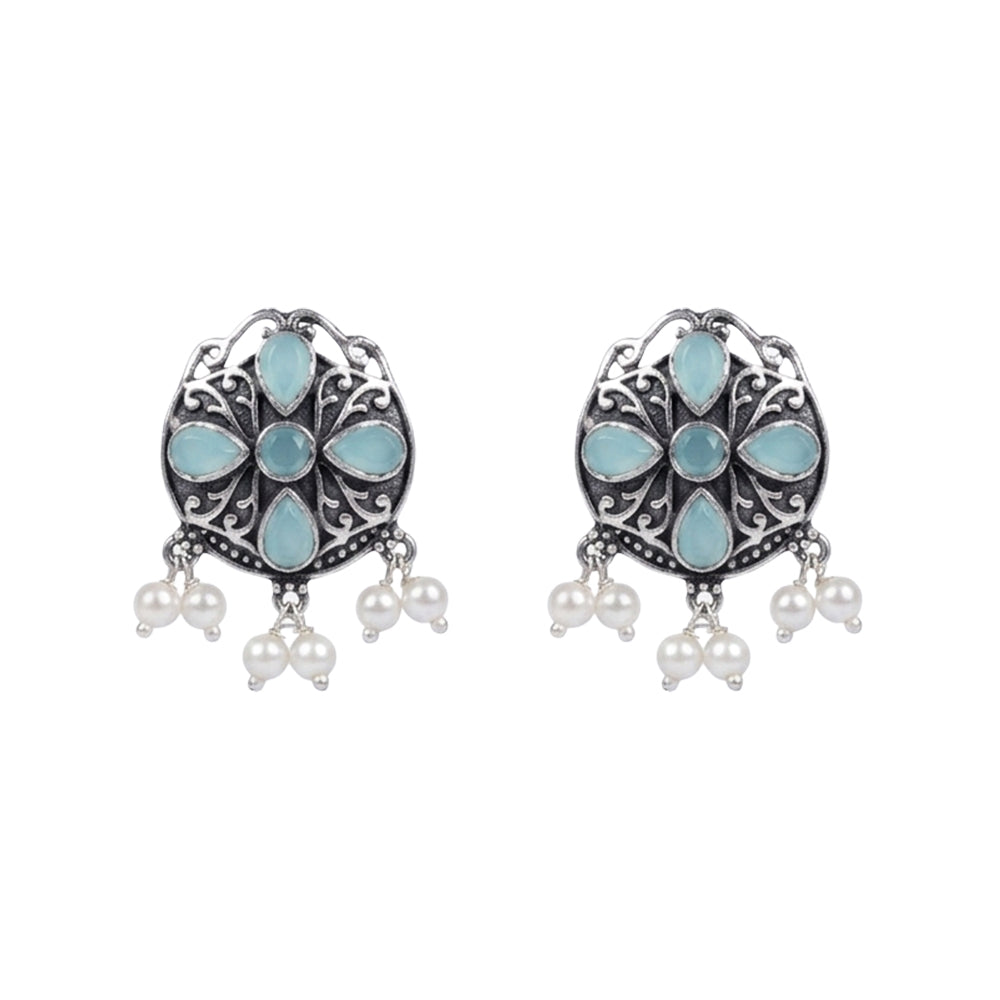 Gem Globe stud earrings (Mint)