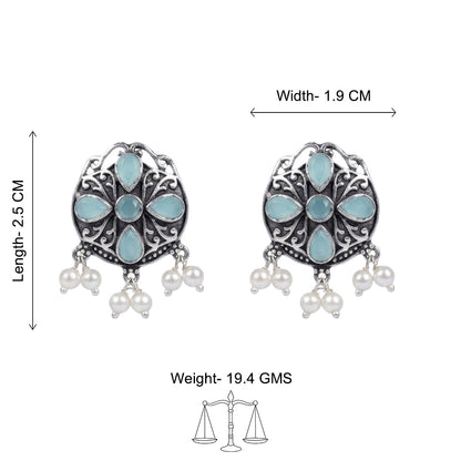 Gem Globe stud earrings (Mint)