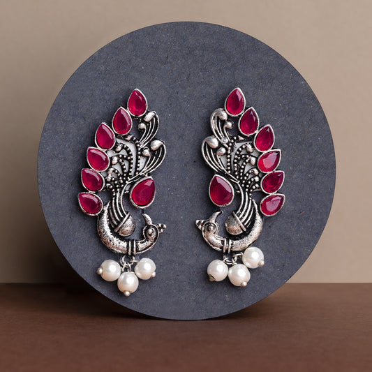 Mayur Pride stud earrings (Red)