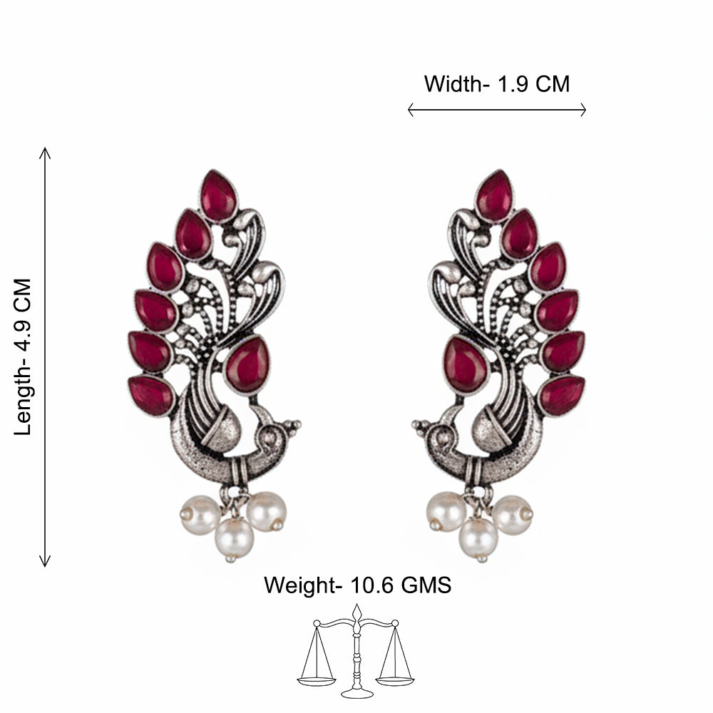 Mayur Pride stud earrings (Red)