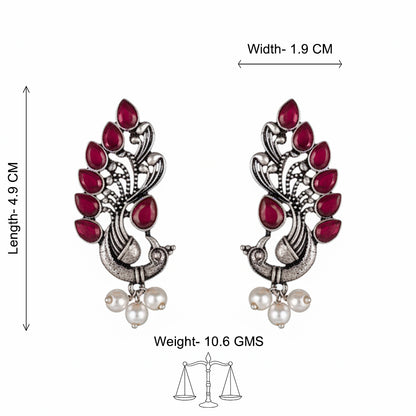 Mayur Pride stud earrings (Red)