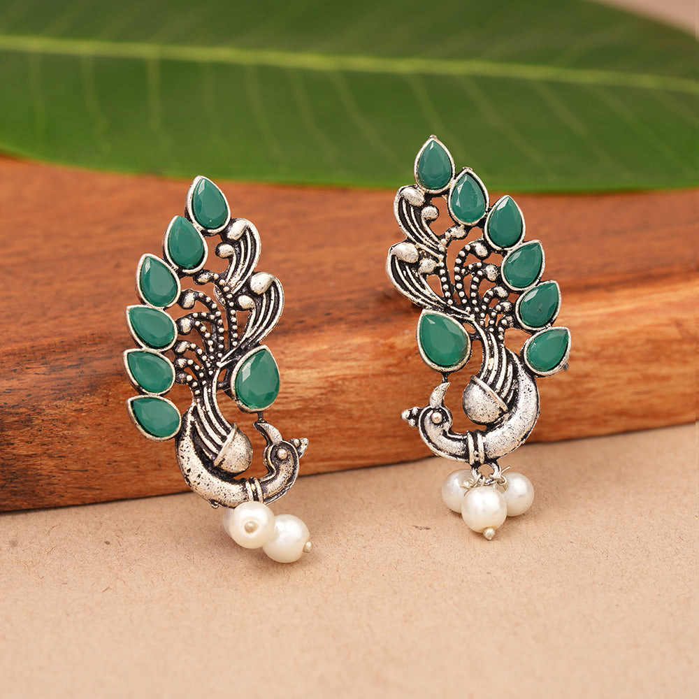 Mayur Pride stud earrings (Green)