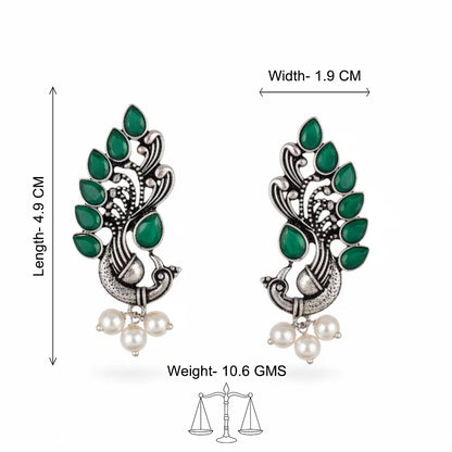 Mayur Pride stud earrings (Green)