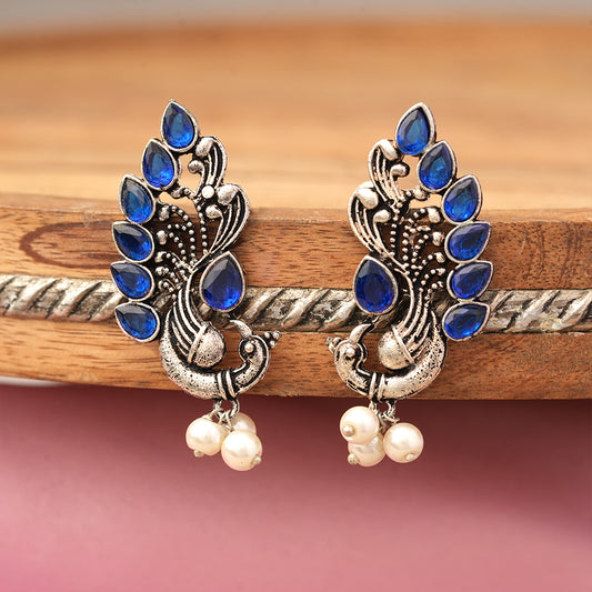 Mayur Pride stud earrings (Blue)