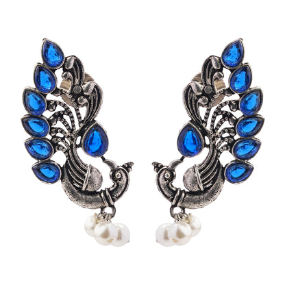 Mayur Pride stud earrings (Blue)