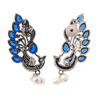 Mayur Pride stud earrings (Blue)