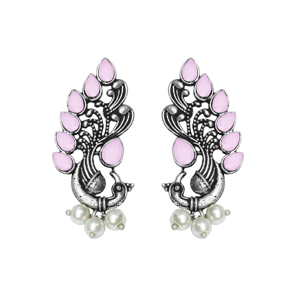 Mayur Pride stud earrings (Baby Pink)