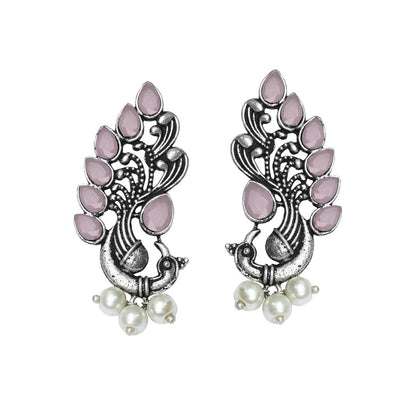 Mayur Pride stud earrings (Baby Pink)