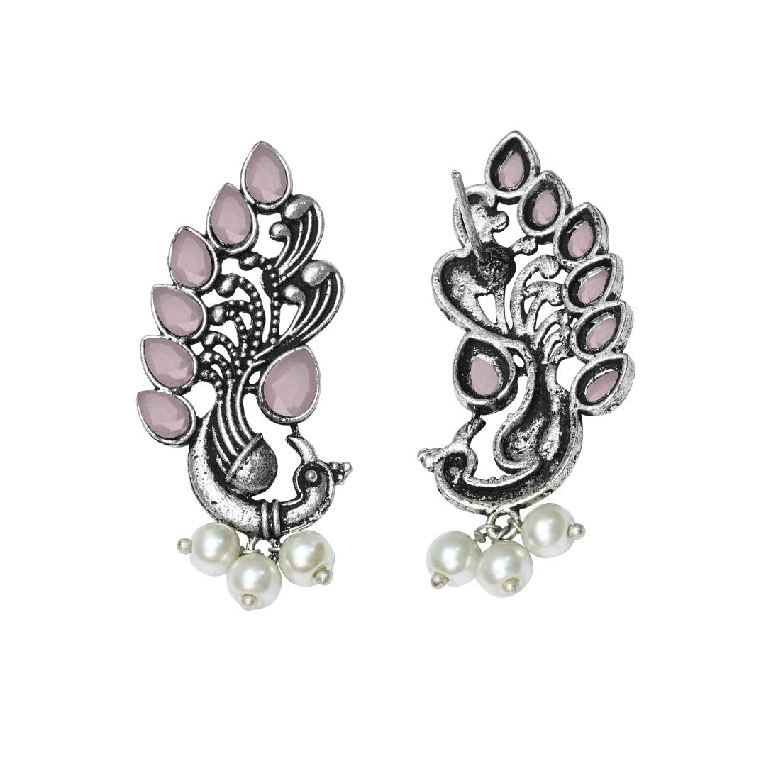 Mayur Pride stud earrings (Baby Pink)