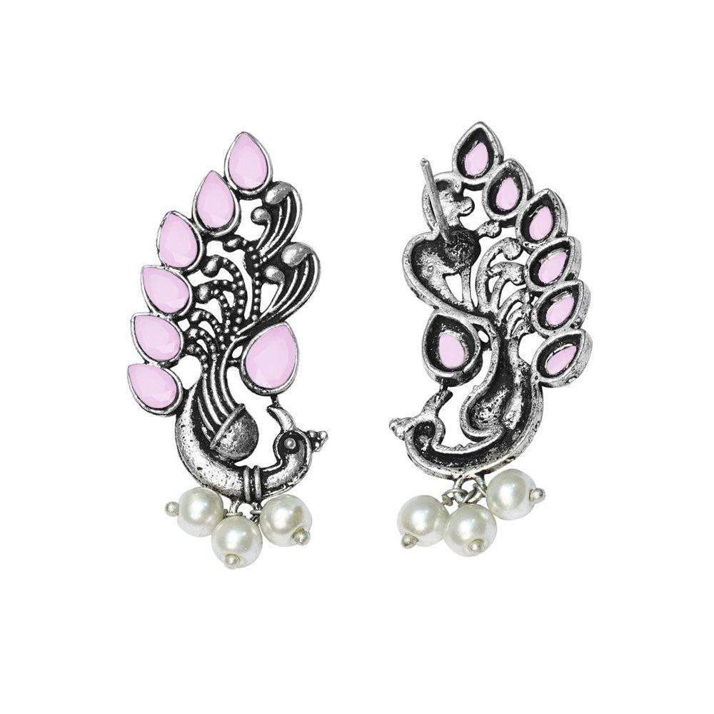 Mayur Pride stud earrings (Baby Pink)