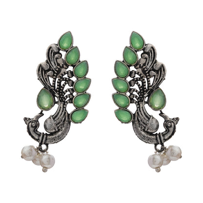 Mayur Pride stud earrings (Pista)