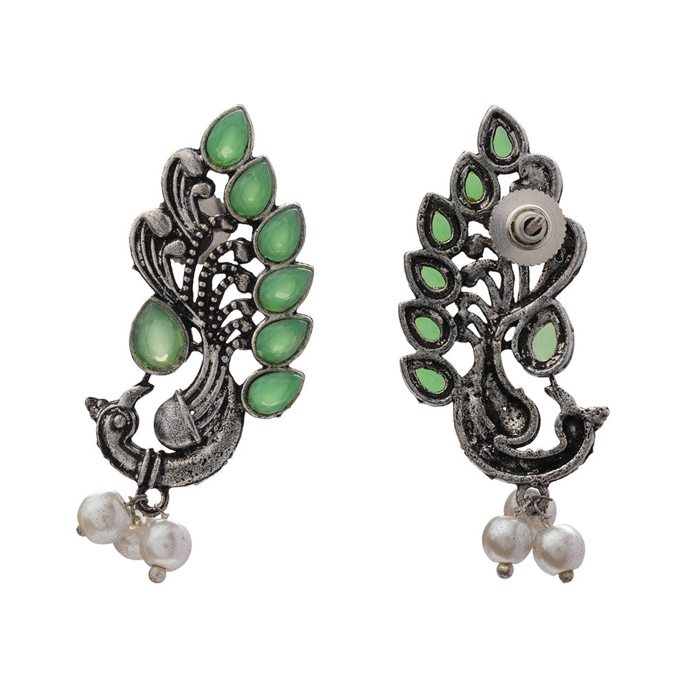 Mayur Pride stud earrings (Pista)