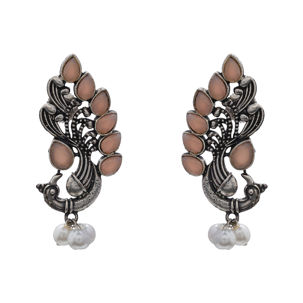 Mayur Pride stud earrings (Light Orange)