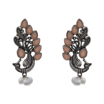 Mayur Pride stud earrings (Light Orange)