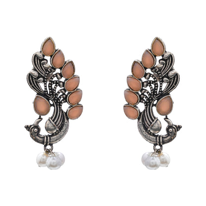 Mayur Pride stud earrings (Light Orange)
