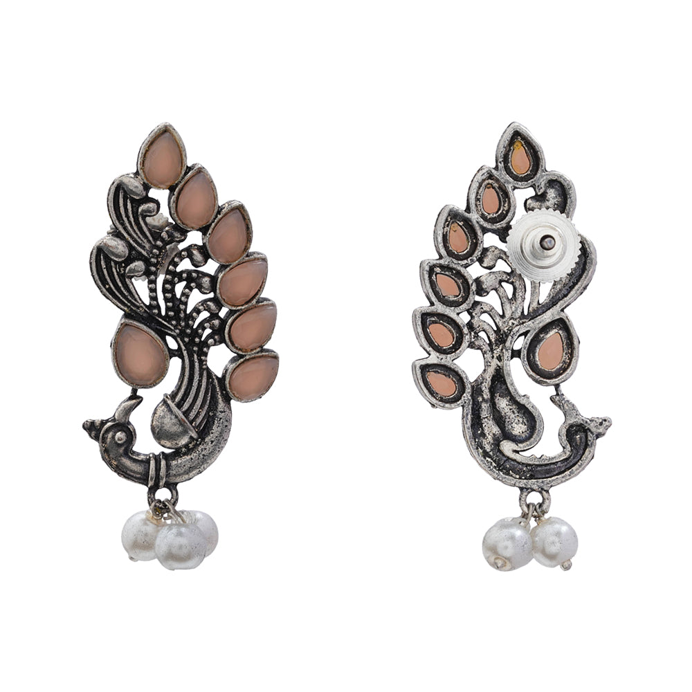 Mayur Pride stud earrings (Light Orange)