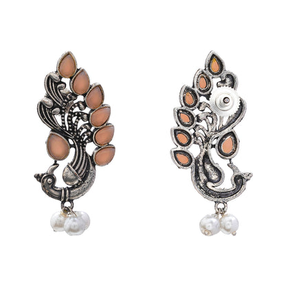 Mayur Pride stud earrings (Light Orange)