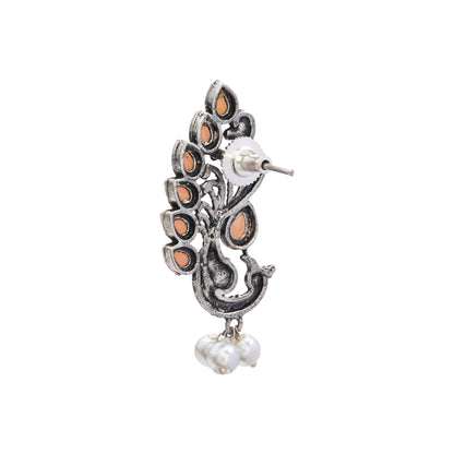 Mayur Pride stud earrings (Light Orange)