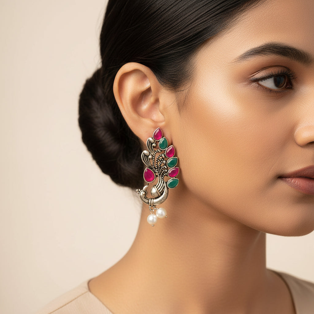 Mayur Pride stud earrings (Multicolored)