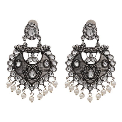 Phuljhadi prestine Dangler earrings (White)