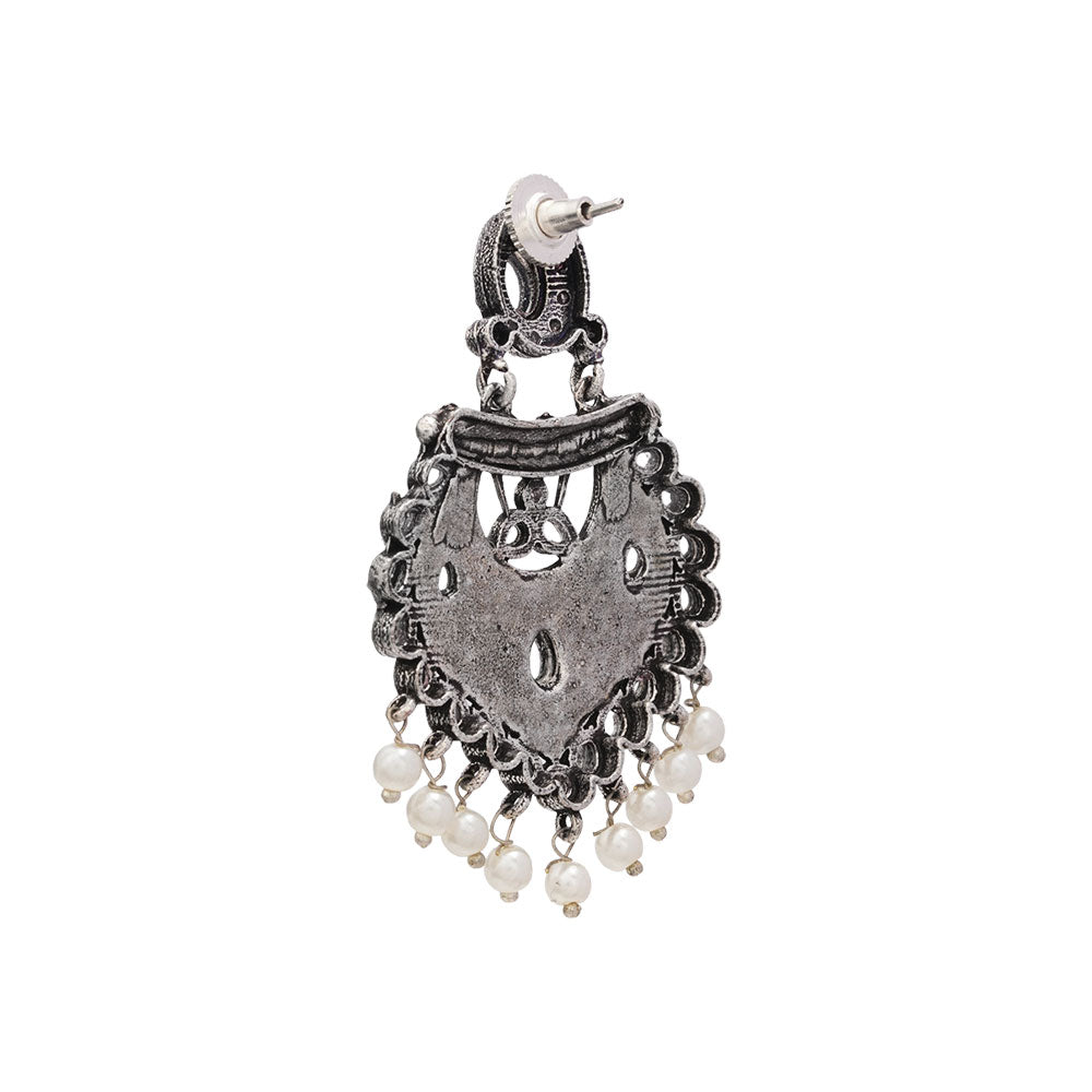 Phuljhadi prestine Dangler earrings (White)