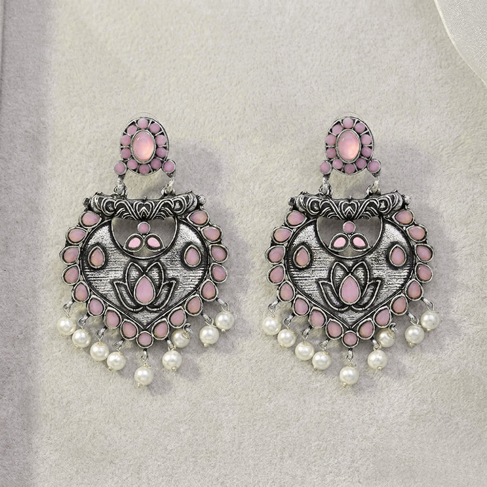 Phuljhadi prestine Dangler earrings (Baby Pink)