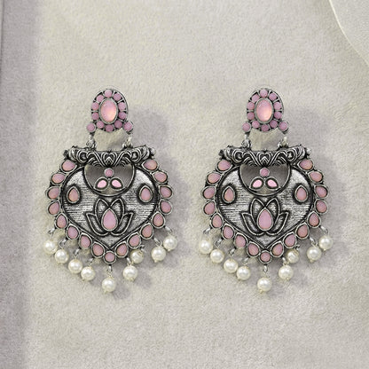 Phuljhadi prestine Dangler earrings (Baby Pink)