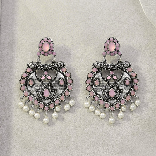 Phuljhadi prestine Dangler earrings (Baby Pink)