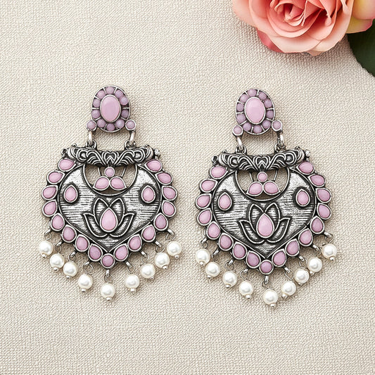 Phuljhadi prestine Dangler earrings (Baby Pink)
