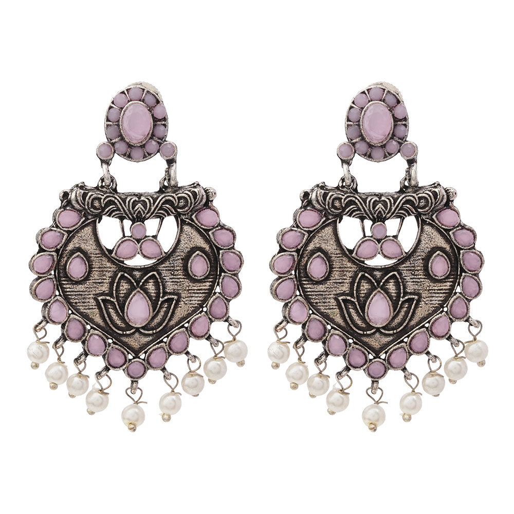Phuljhadi prestine Dangler earrings (Baby Pink)
