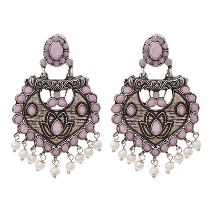 Phuljhadi prestine Dangler earrings (Baby Pink)